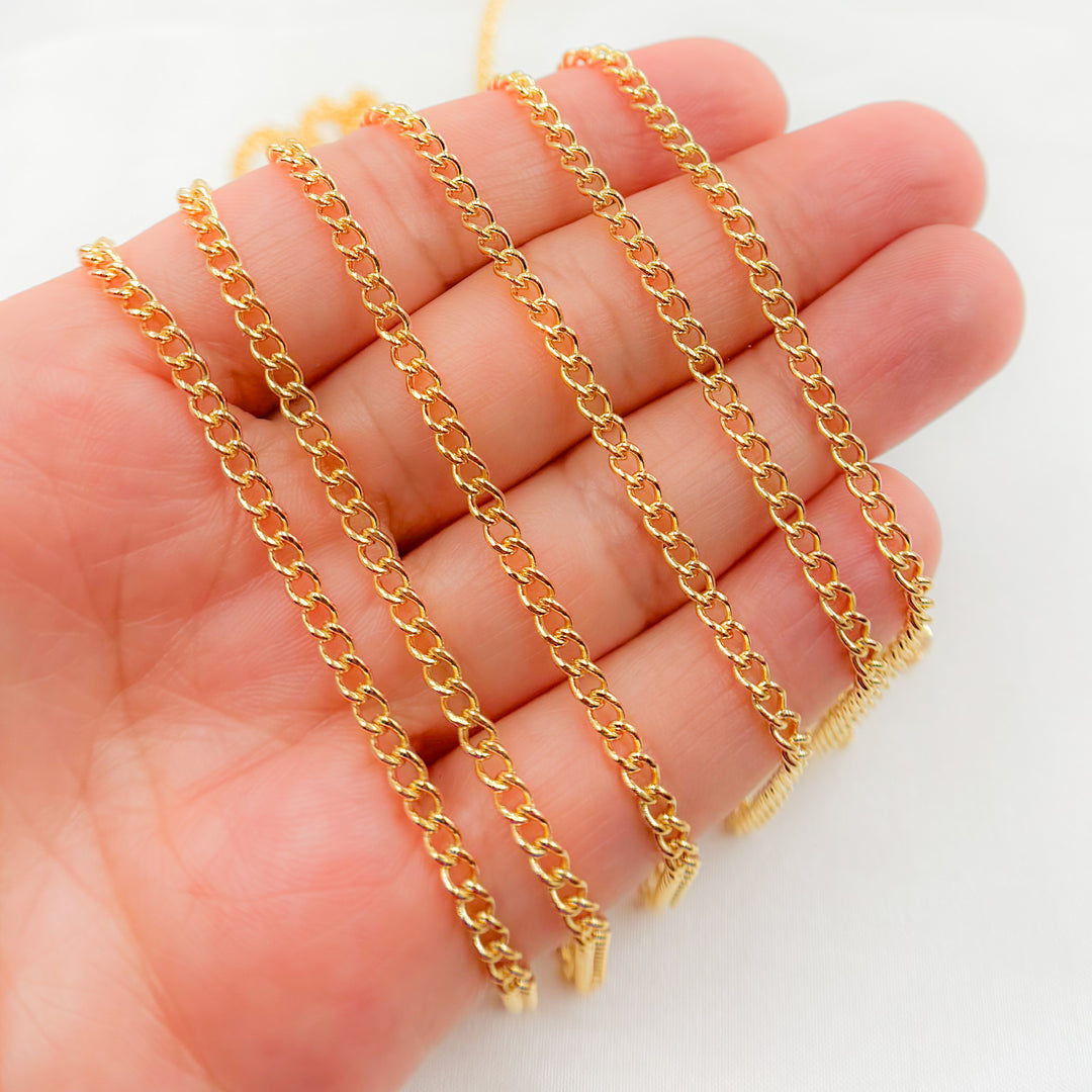 2810CFGF. 14K Gold-Filled Smooth Curb Link Chain
