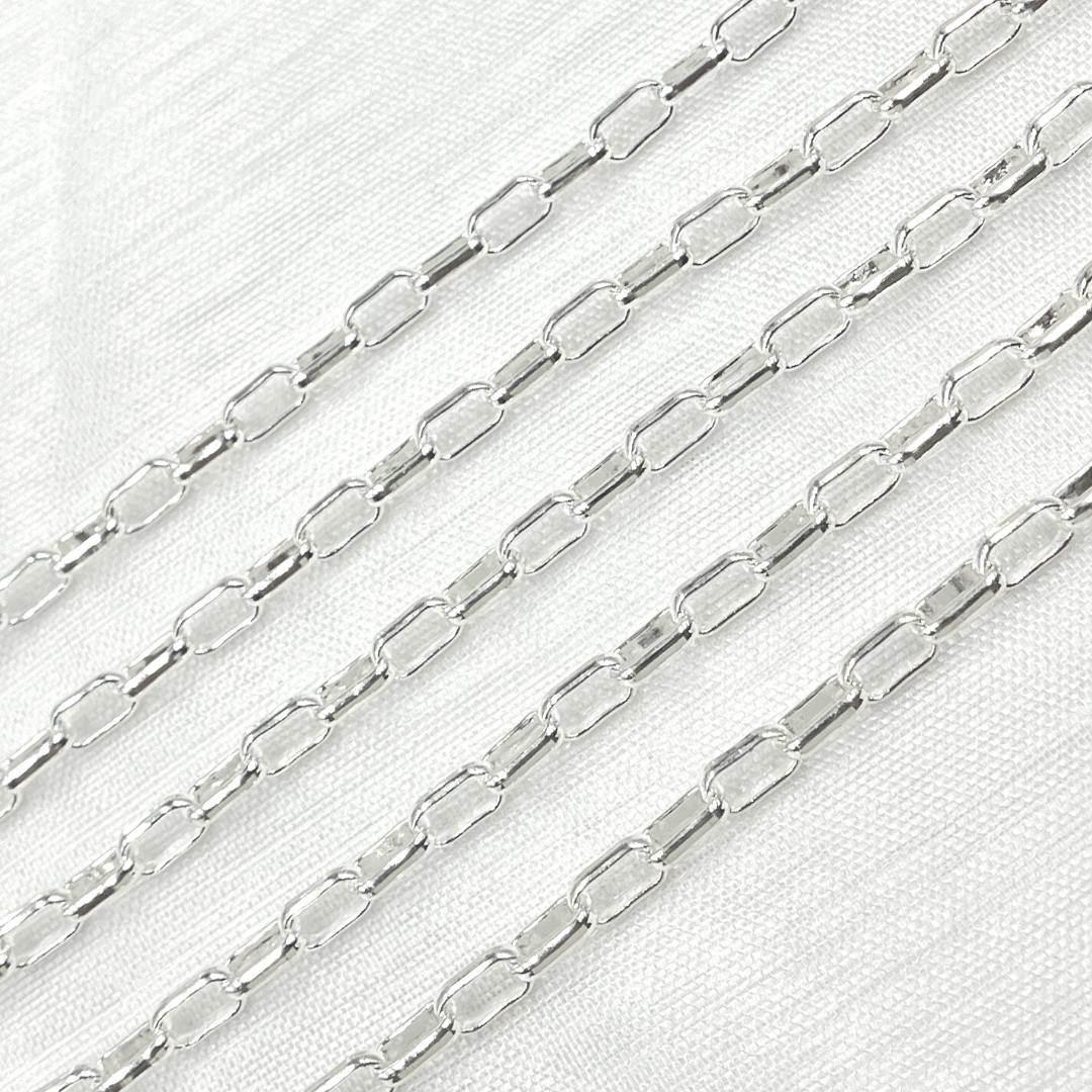 Z86SS. 925 Sterling Silver Smooth Box Chain