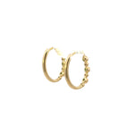 Load image into Gallery viewer, EHA56738EM. 14k Solid Gold Diamond and Emerald Oval Hoop