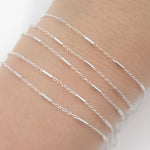 Load image into Gallery viewer, Buy Sterling Silver Satellite Tube Chain