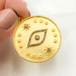 Load image into Gallery viewer, Buy Now Sterling Silver Round Eye and Star Pendant