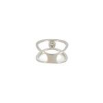 Load image into Gallery viewer, 14k Solid White Gold Diamond Ring.