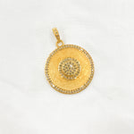 Load image into Gallery viewer, DP252. Diamond Sterling Silver Round Pendant