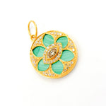 Load image into Gallery viewer, Shop Now 14K Gold Flower Pendants