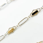 Load image into Gallery viewer, XM/901B/SP. 14K Sterling Silver and gold-filled fancy twisted oval link chain