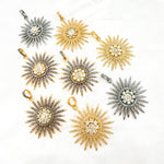 Load image into Gallery viewer, DP374. Diamond Silver Sun Pendant