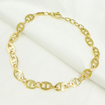 Load image into Gallery viewer, 501108MGG Bracelet. 14K Solid Yellow Gold Flat Marina Link Bracelet