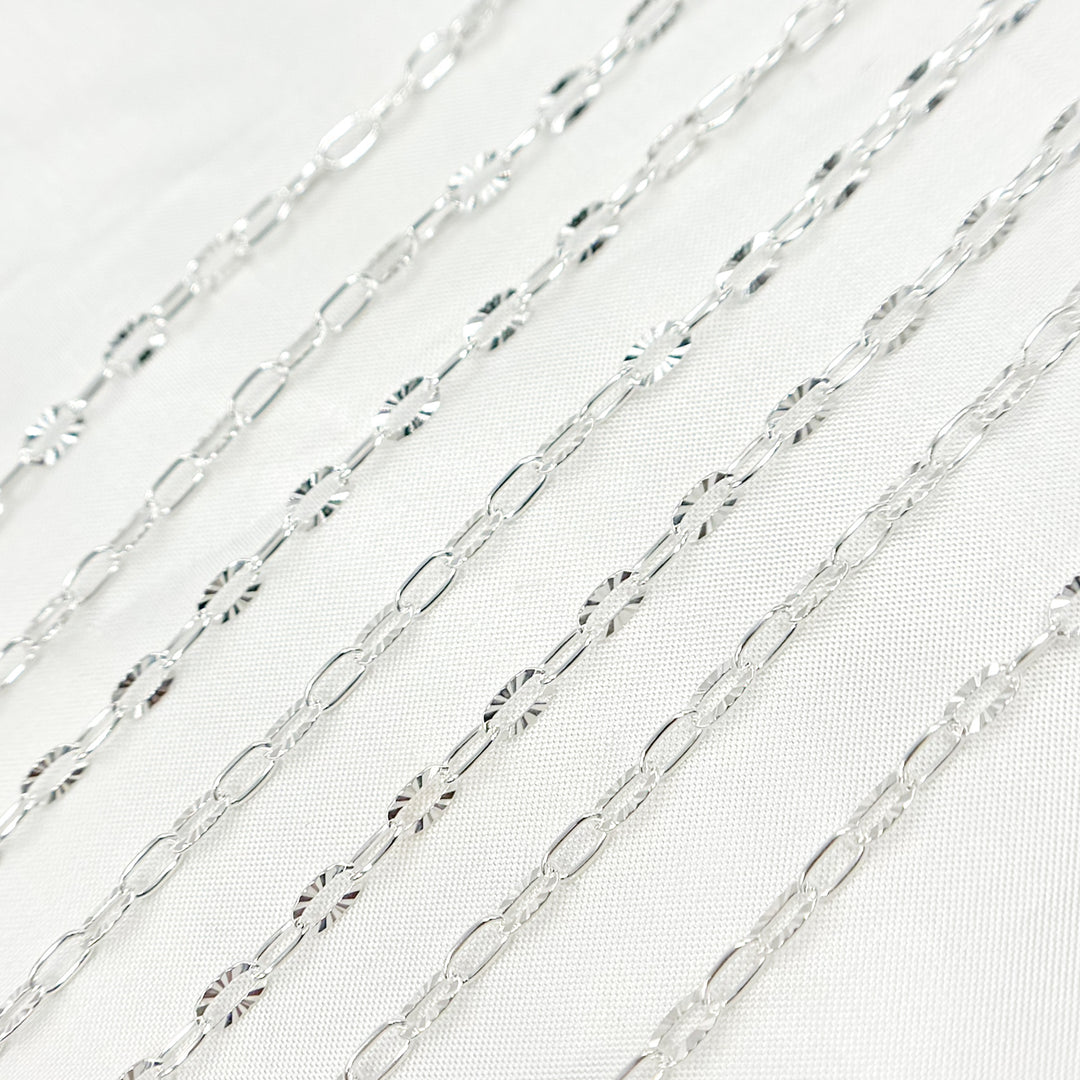 Sterling Silver Diamond Cut Chain