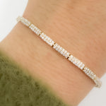Load image into Gallery viewer, BFL60857. 14K Solid Gold Diamond Bracelet