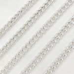 Load image into Gallery viewer, Silver Curb Link Chain