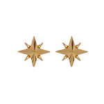 Load image into Gallery viewer, EFZ53568. 14K Solid Gold Star Stud Earrings