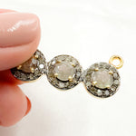 Load image into Gallery viewer, DC260. Diamond Sterling Silver Fancy Pendant with Gemstone