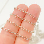 Load image into Gallery viewer, Oxidized Sterling Silver Paperclip Chains