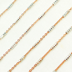 Load image into Gallery viewer, Rose Gold Plated Sterling Silver Satellite Diamond Cut Tube Chain