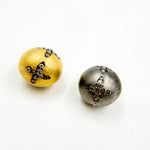 Load image into Gallery viewer, DC565. Diamond & Sterling Silver Round Cross Bead
