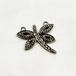 Load image into Gallery viewer, DC422. Diamond Silver Butterfly Connector