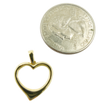 Load image into Gallery viewer, GDP671. 14K Solid Gold Round Heart Charm