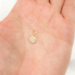 Load image into Gallery viewer, Shop Now 14K Solid Gold Diamond Round Charm