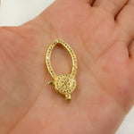 Load image into Gallery viewer, DC648. Diamond & Sterling Silver Oval Trigger Clasp