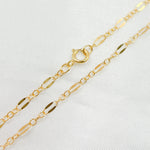 Load image into Gallery viewer, 14K Gold-Filled Flat Marina and Cable Links Necklace.