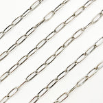 Load image into Gallery viewer, Buy Now Oxidized Sterling Silver Smooth Paperclip Chain