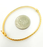 Load image into Gallery viewer, KG144. 14K Solid Gold Bangle Bracelet