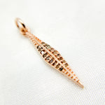 Load image into Gallery viewer, DC872. Diamond Sterling Silver Leaf Pendant