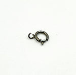 Load image into Gallery viewer, Black Rhodium 925 Sterling Silver Spring Ring 5,6 &amp; 7mm. BRSP
