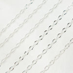 Load image into Gallery viewer, Sterling Silver Diamond Cut Oval Cable Link Chains