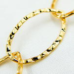 Load image into Gallery viewer, 14k Gold Filled Hammered Oval Link Chain. 674KGF