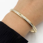 Load image into Gallery viewer, BNJ68608. 14K Solid Yellow Gold Diamond Bangle