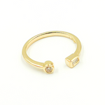Load image into Gallery viewer, 14K Solid Gold Diamond Ring.