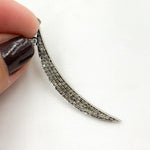 Load image into Gallery viewer, Diamond Sterling Silver Moon Pendant