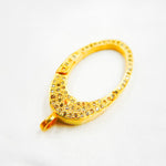 Load image into Gallery viewer, DC696. Diamond Sterling Silver Oval Lobster Clasp