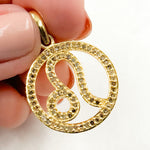 Load image into Gallery viewer, DC311. Diamond Sterling Silver Round Leo Zodiac Pendant