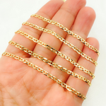 Load image into Gallery viewer, 14k Solid Gold Flat Marina Link Chain