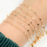 Load image into Gallery viewer, V227GF. 14k Gold Filled Paperclip and Diamond Cut Marina Link Chain