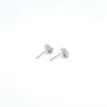 Load image into Gallery viewer, EFG51972. 14k Solid Gold Diamond Flower Studs