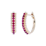 Load image into Gallery viewer, EHZ57298. 14K Solid Yellow Gold Hoop Earrings