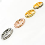 Load image into Gallery viewer, DC738. Diamond & Sterling Silver Spacer Bead