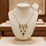 Load image into Gallery viewer, NFI72687EM. 14K Solid Gold Diamond and Gemstone Dangle Necklace
