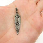 Load image into Gallery viewer, DP127. Diamond Sterling Silver Spike Pendant