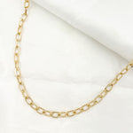 Load image into Gallery viewer, Shop Now 14K Solid Hollow Gold Flat Oval Link Chains