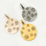 Load image into Gallery viewer, DP260. Diamond Sterling Silver Round Pendant