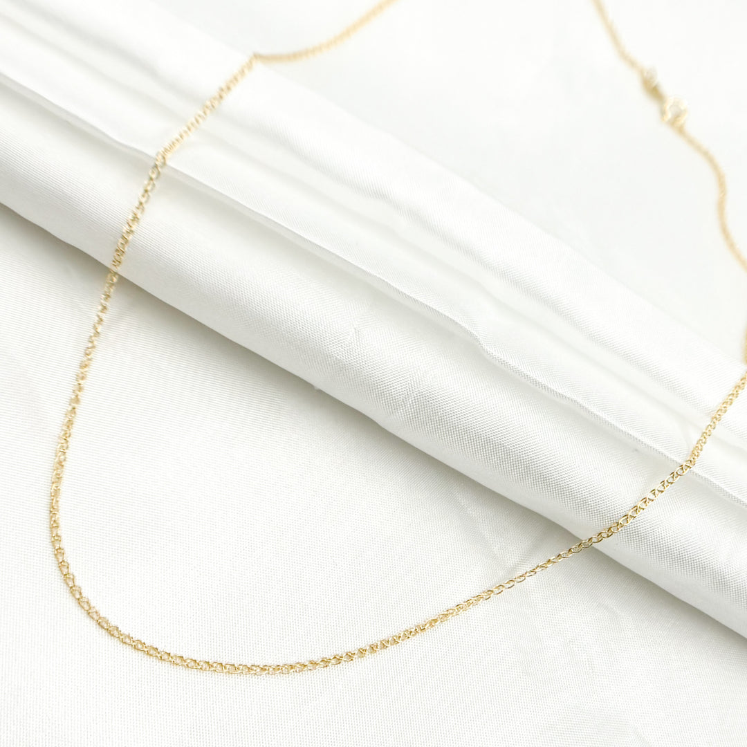 14K Gold Wheat Necklace
