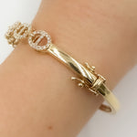 Load image into Gallery viewer, BNH68576. 14K Solid Gold Diamond Bangle