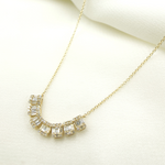 Load image into Gallery viewer, OJ30069. 14K Solid Gold Necklace With 7 Rectangles in the Center