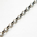 Load image into Gallery viewer, V213OX. Oxidized Sterling Silver Rolo Chain