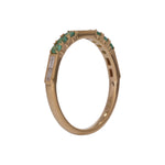 Load image into Gallery viewer, RAB02643EM. 18K Solid Gold Diamond & Emerald Ring