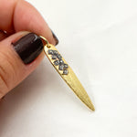 Load image into Gallery viewer, DC943. Diamond Sterling Silver Spike Pendant